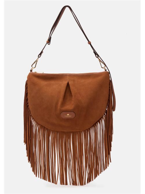 Borsa Maxi Pouch Folk con frange Emma Cuoieria Fiorentina Cuoieria Fiorentina | B00006037W100-CAR